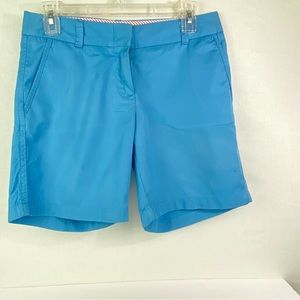 J. Crew Chino Blue Four Pockets Shorts. Size 0